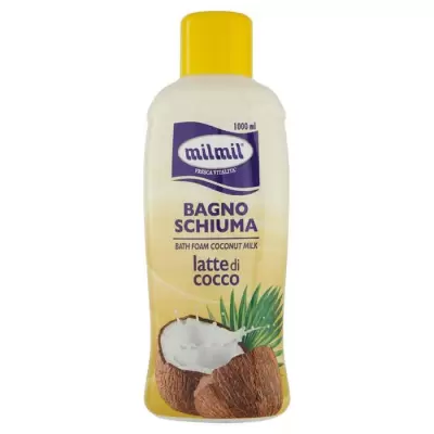 Mil Mil Dus Spuma de Baie cu Lapte de Cocos 1L, Bax 12 buc.