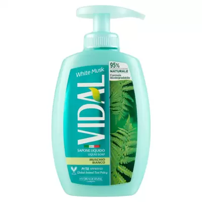 Vidal Săpun Lichid Mosc Alb 300 ml Bax 12 buc.