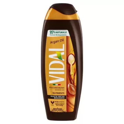 Vidal Gel De Duș Ulei De Argan Organic 250 ml Bax 12 buc.