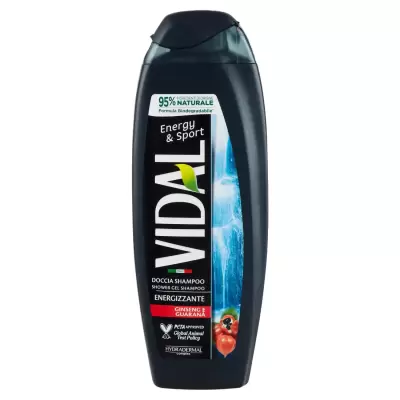 Vidal Gel De Dus Cu Ginseng și Guarana 250 ml Bax 12 buc.