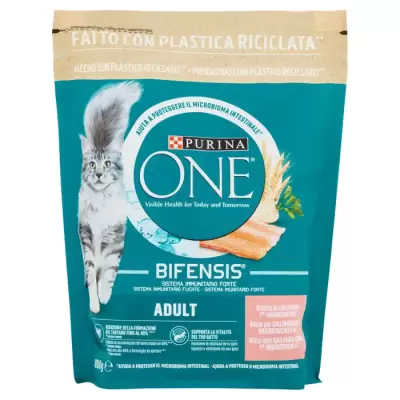 Purina One Adult Bogat in Somon 800 g Bax8 buc.
