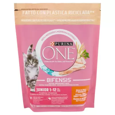 Purina One Junior 1-12 luni Bogat in Pui 800 g Bax 8 buc.