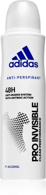 Adidas Deodorant Invisibil spray Femei, 150 ml Bax 6 buc.
