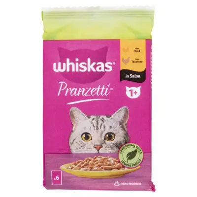 Whiskas Pranzuri cu Carne Alba Gr 50X6 Bax 12 buc.