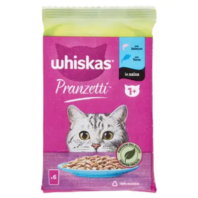 Whiskas Pranzuri cu Peste Gr 50X6 Bax 12 buc.