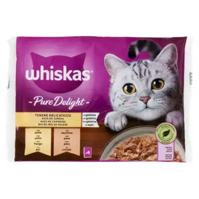 Whiskas Pranzuri Pure Delight Delicat Gr 85X4 Bax 13 buc.