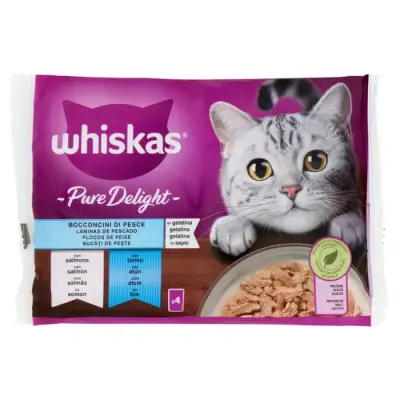 Whiskas Pranzuri Pure Delight Peste Gr 85X4 Bax 13 buc.