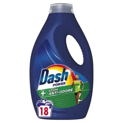 Dash Detergent Liquid Automat Power Anti-Miros 18 spalari 900 ml Bax 5 buc.