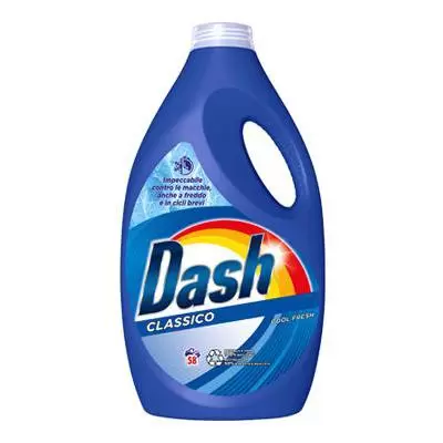 Dash Detergent Lichid Clasic 58 spalari 2900 ml Bax 4 buc.