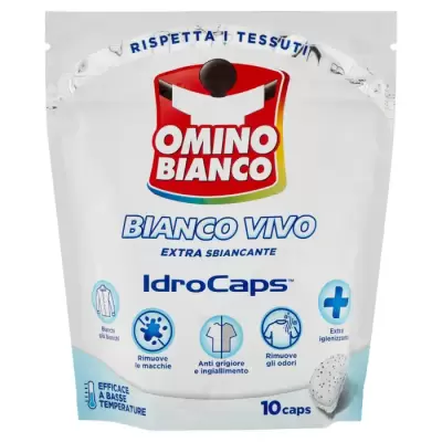 Omino Bianco IdroCaps Bianco Vivo 10 capsule 200 g Bax 12 buc.