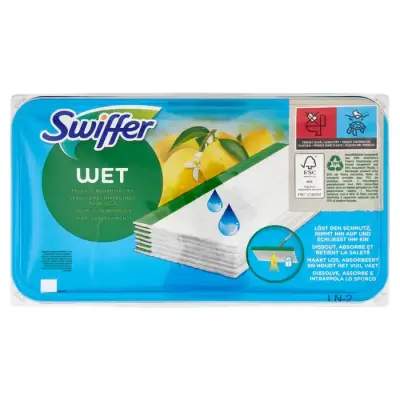 Swiffer Wet Servetele Umide pentru Pardoseli citrice - 20 Servetele Bax 6 buc.