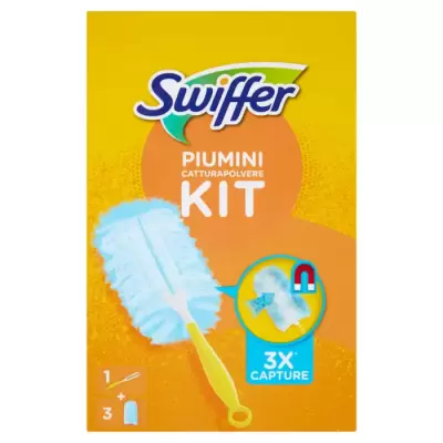 Swiffer Kit Pamatuf Sterge a prafului  (1 Maner + 3 Servetele ) Bax 5 buc.