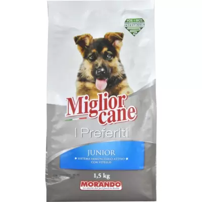 Miglior Cane Hrana Caini Junior cu Carne de Vitel 1,5 Kg Bax 9 buc.
