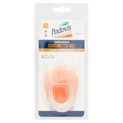 Podovis Heel Pad Gel Perna Marime S 36/40 1 pereche Bax 6 buc.
