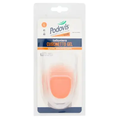 Podovis Heel Pad Gel Perna Dimensiune L 41/45 1 pereche Bax 6 buc.