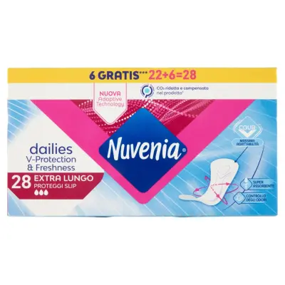Nuvenia Dailies Fresh Extra Lung Slip Protector 28buc Bax 10 buc.