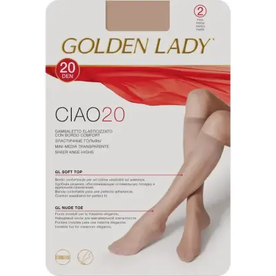 Golden Lady Ciorapi Genunchi Ciao 20 Melon 2 buc Bax 10 buc
