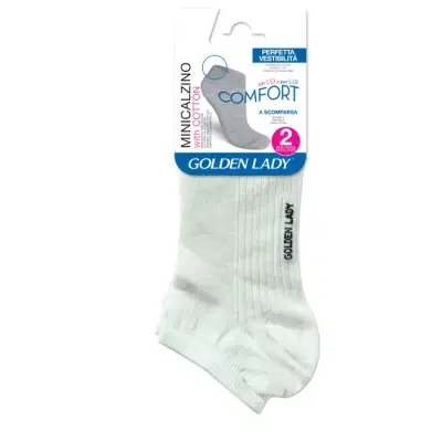 Golden Lady Unisex Mini Soseta Alb 40/43 Set/2 Bax 3 buc.
