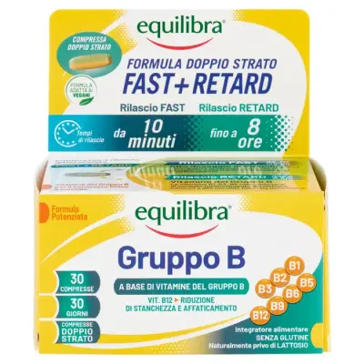 Equilibra Supliment cu Vitamine Grupa B 30 tablete Bax 6 buc.