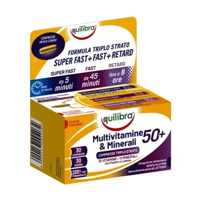 Equilibra Suplimente Multivitamin si Minerale 50+ 30 tablete Bax 6 buc.
