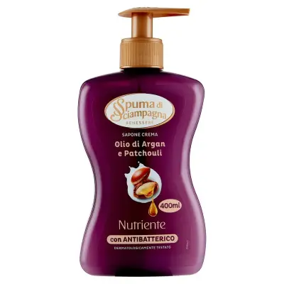 Spuma di Sciampagna Sapun Lichid Antibacterian Argan/Patchouli 400 ml Bax 6 buc.