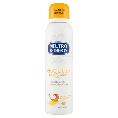 Neutro Roberts Deodorant Spray Zero% Alcool Lemn de Cedru si Vanilie 150 ml Bax 12 buc.