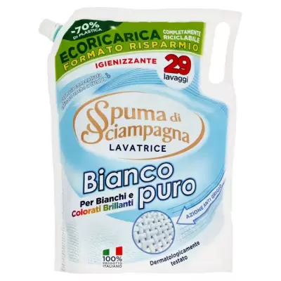 Spuma di Sciampagna Detergent lichid Automat Rezerva Bianco Puro 1305 ml 29 spalari Bax 8 buc.