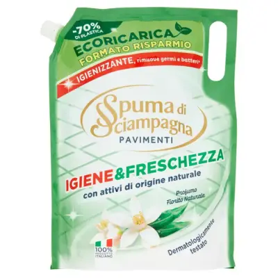 Spuma di Sampagna Detergent Pardoseli de Igiena Ecoricarica 1350 ml Bax 8 buc.