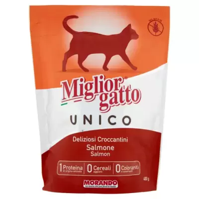 Miglior Gatto Hrana Pisici Unico Delicious de Somon 400 g Bax 12 buc.