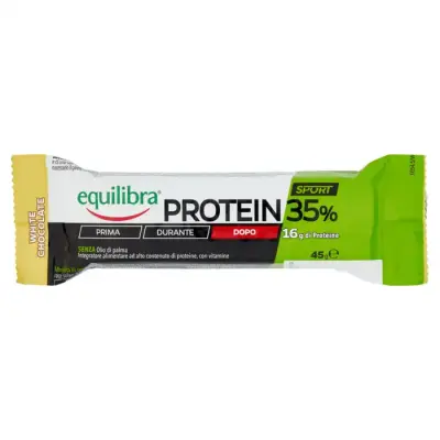 Equilibra Supliment Proteic  Sport 35% Ciocolata Alba 45g Bax 24 buc.