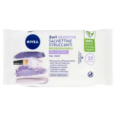 Nivea Servetele Demachiante Ten Sensibil 25 buc Bax 6 buc