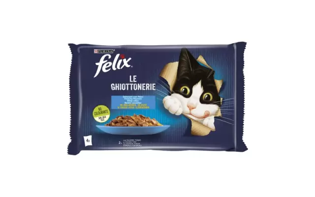 Felix Ghiottonerie cu Somon/Ton 4 x 85 g Bax 12 buc.