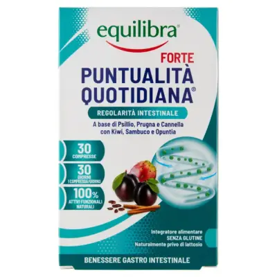 Equilibra Punctualitate Zilnica Puternica Regularitate Intestinala 30 Tablete 33 g Bax 6 buc.