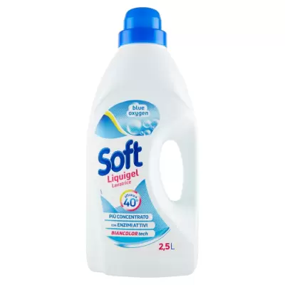 Soft Detergent Lichid Automat Oxigen Albastru 2,5 L Bax 4 buc.