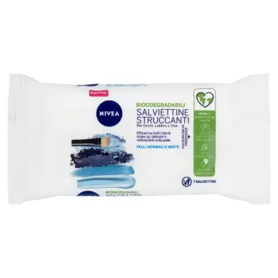 Nivea Servetele Demachiante Biodegradabile Piele Normala si Mixta X7 Bax 12 buc