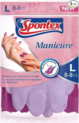 Spontex Manicure Manusi de uz casnic Marimea L Bax 12 buc.