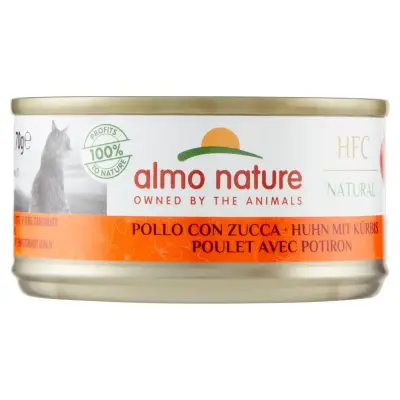 Almo Nature Hrana Pisici HFC Pui cu Dovleac 70g Bax 24 Buc.