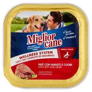 Miglior Cane Pateu cu Carne de Vita si Inima 150 gr Bax 22 buc.