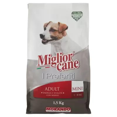 Miglior Cane Hrana Caini I Favorites Adult Mini 1-10 Kg Energie si Vitalitate cu Carne de Vita 1.5kg