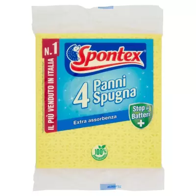 Spontex Lavete cu Burete X4  Bax 18 buc.