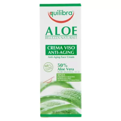 Equilibra Crema Fata Anti-Imbatranire, Aloe Vera, 50ML, Bax 6 buc.