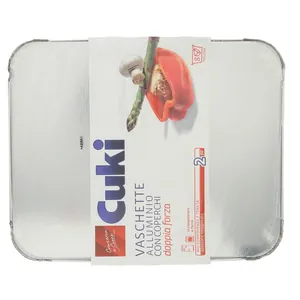 Cuki Tavi din Aluminiu cu Capace, 8 Prtii 2 buc, bax 6 Set