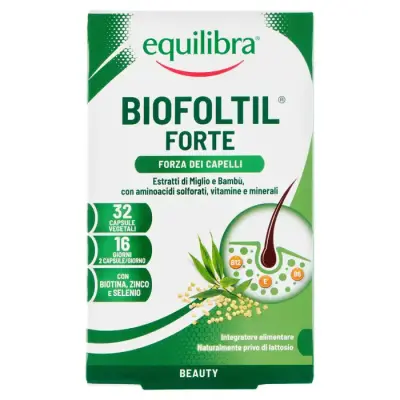Equilibra Supliment Alimentar Biofoltil Forte pentru Piele si Frumusete 32 capsule Bax 9 buc.