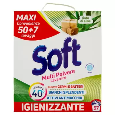 Soft Detergent Aloe Linfa 57 spalari 3,15 kg Bax 1 buc.