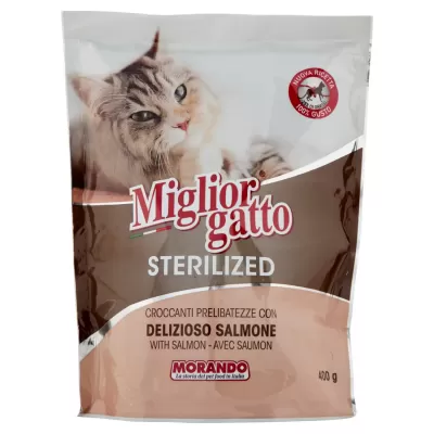 Miglior Gatto Crochete Pisici Sterilizate Delicate Crocante Somon Delicios 400g