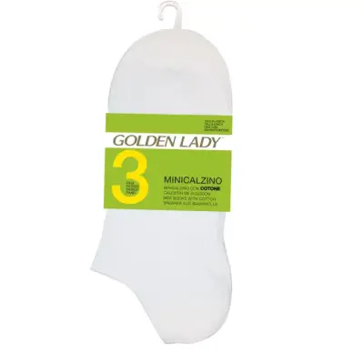 Golden Lady Mini Sosete Alb One Size X3 Bax 3 buc.