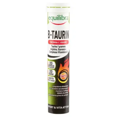 Equilibra Supliment Alimentar B-Taurin 20 Tablete efervescente 85g Bax 12 buc.