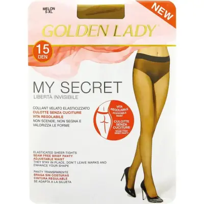 Golden Lady Ciorapi My Secret 15 Denari Color Melon XL Bax 5 buc.