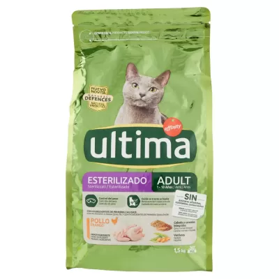 Ultima Crochete Pisici Sterilizate Adult 1-10 Ani Pui 1,5kg Bax 8 buc