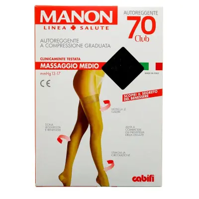 Manon Autoreggenti 70 Den. Negru 3 Bax 1  buc
